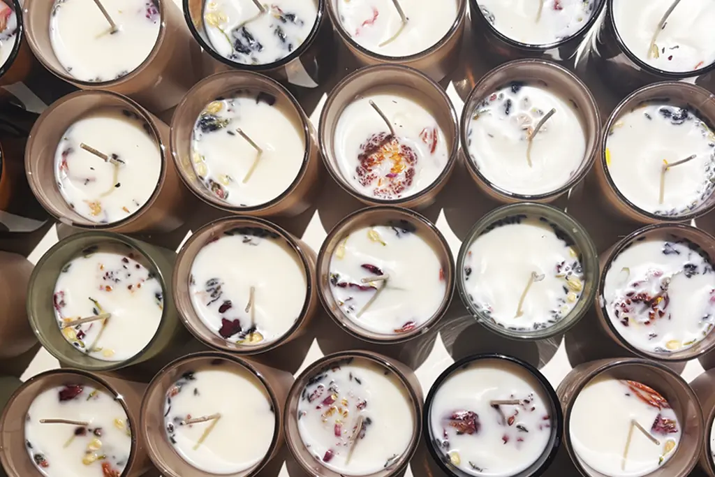 handmade candles for wellbeing